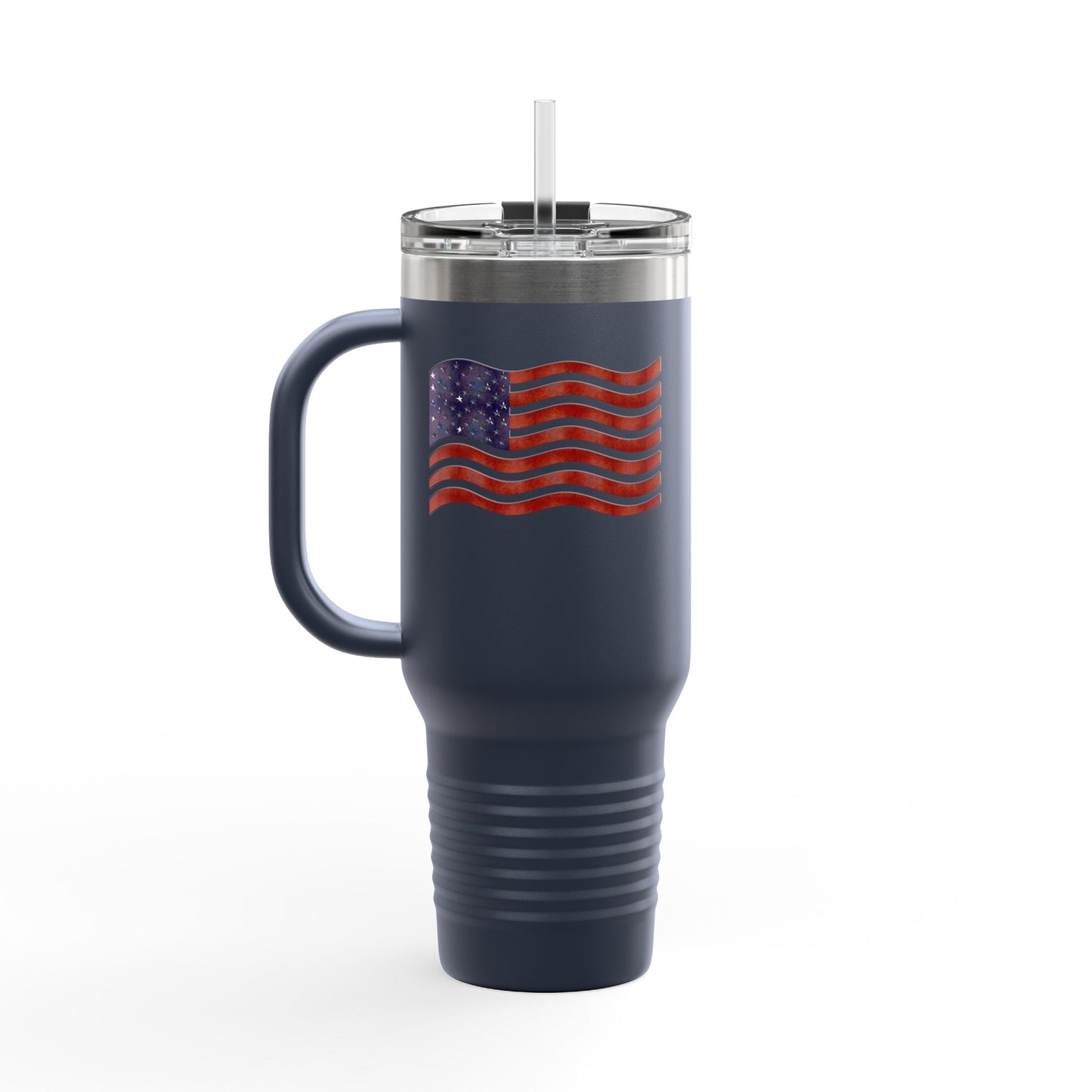 Insulated Travel Mug, 40oz - American Flag