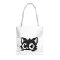 Adorable Cat Face Tote Bag | Cute Kitten Shopping Bag | Gift for Cat Lovers | Everyday Use | Eco-Friendly Accessory
