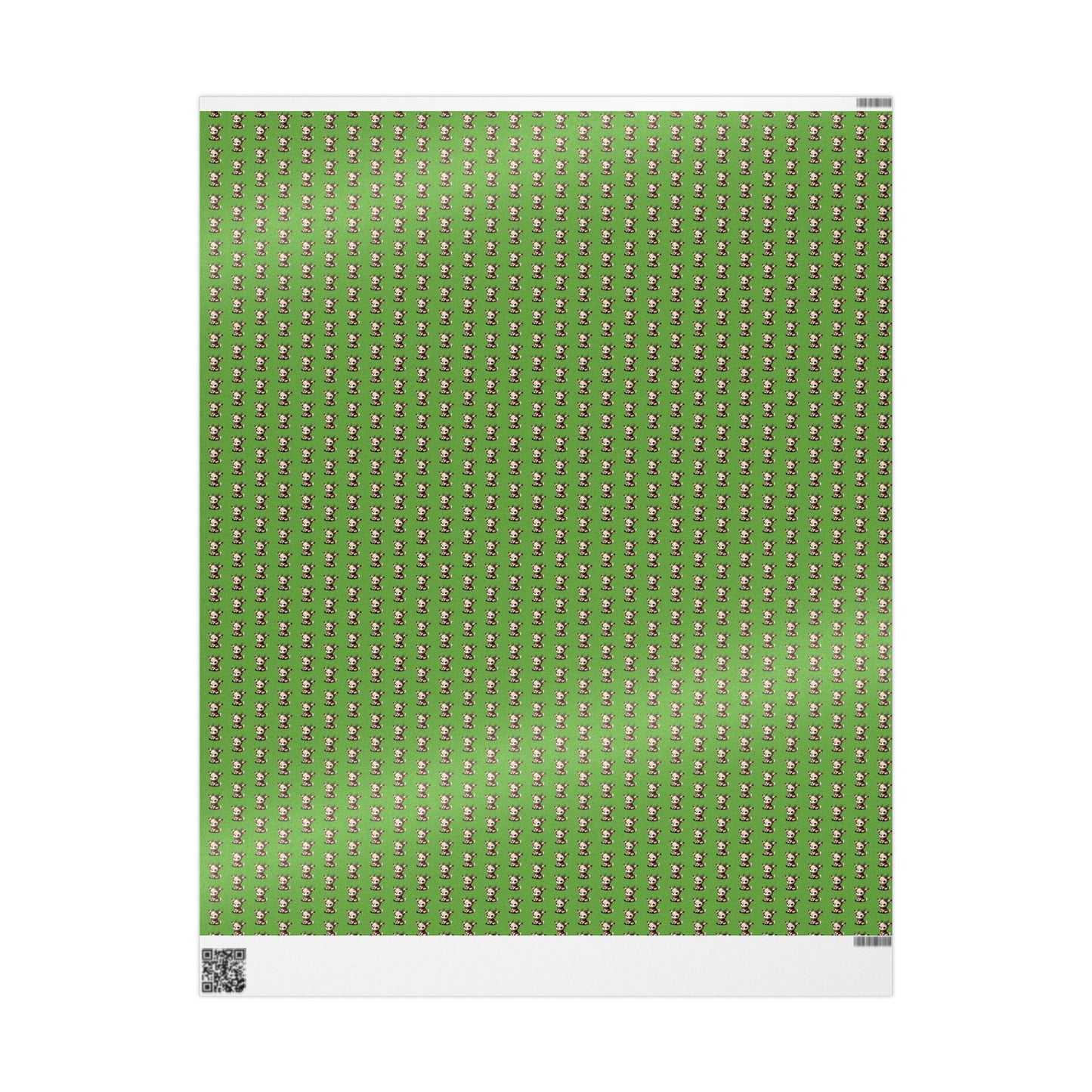 Wrapping Paper — Green Cute Dog Pattern Gift Wrap (Pet Lover Holiday & Birthday)