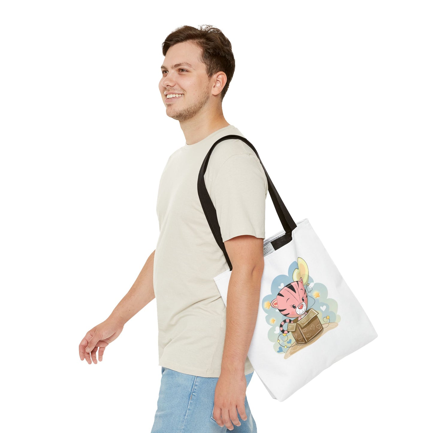 Cute Tiger Tote Bag Cute Shopping Bag, Eco-Friendly Tote, Kids' Tote