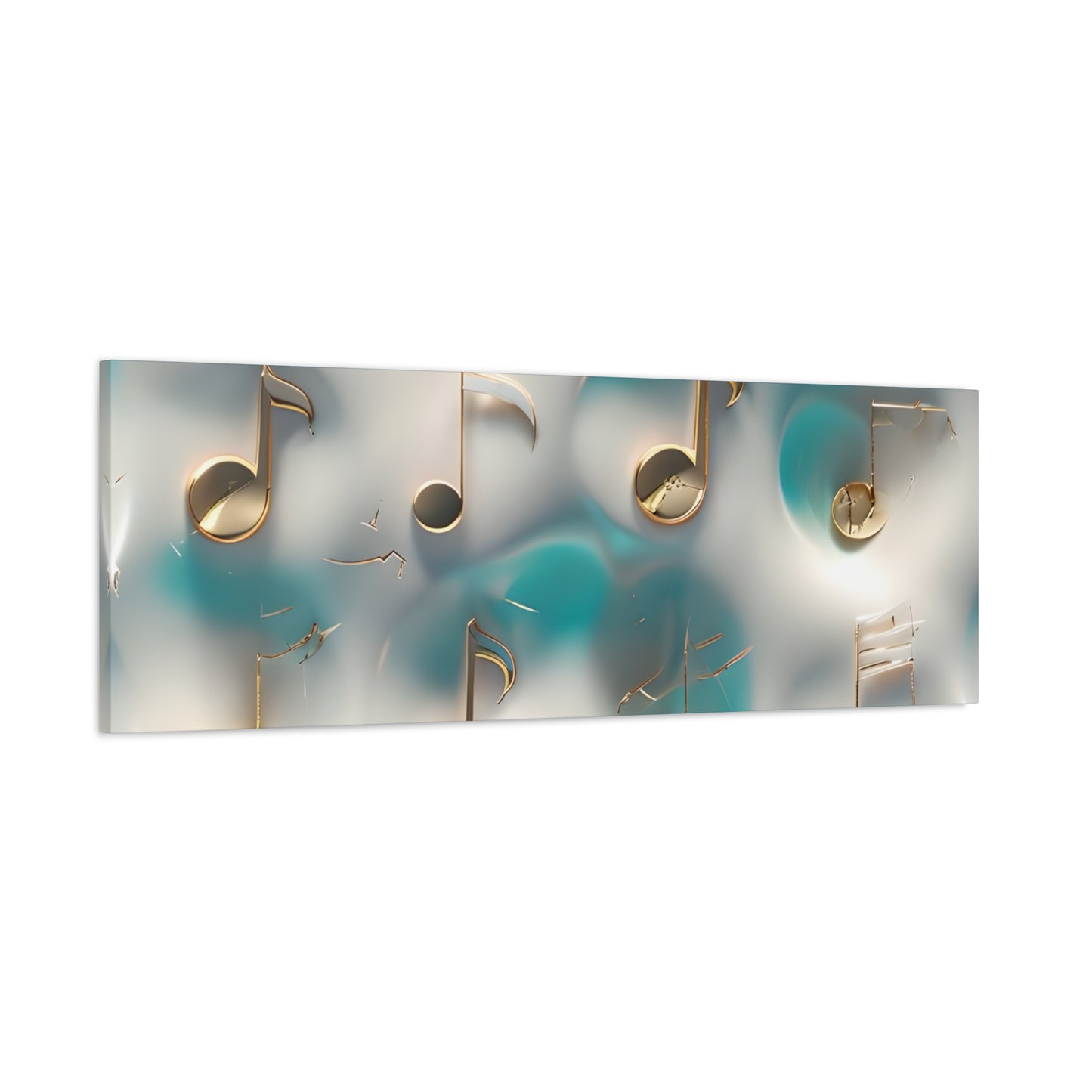 Musical Notes Wall Art Canvas, Elegant Home Decor, Perfect for Musicians, Music Lovers, Gifts for Music Teachers, Unique Art Piece