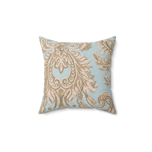 Elegant Floral Square Pillow, Home Decor Cushion, Chic Throw Pillow, Vintage Accent, Living Room Decoration, Gift for Her