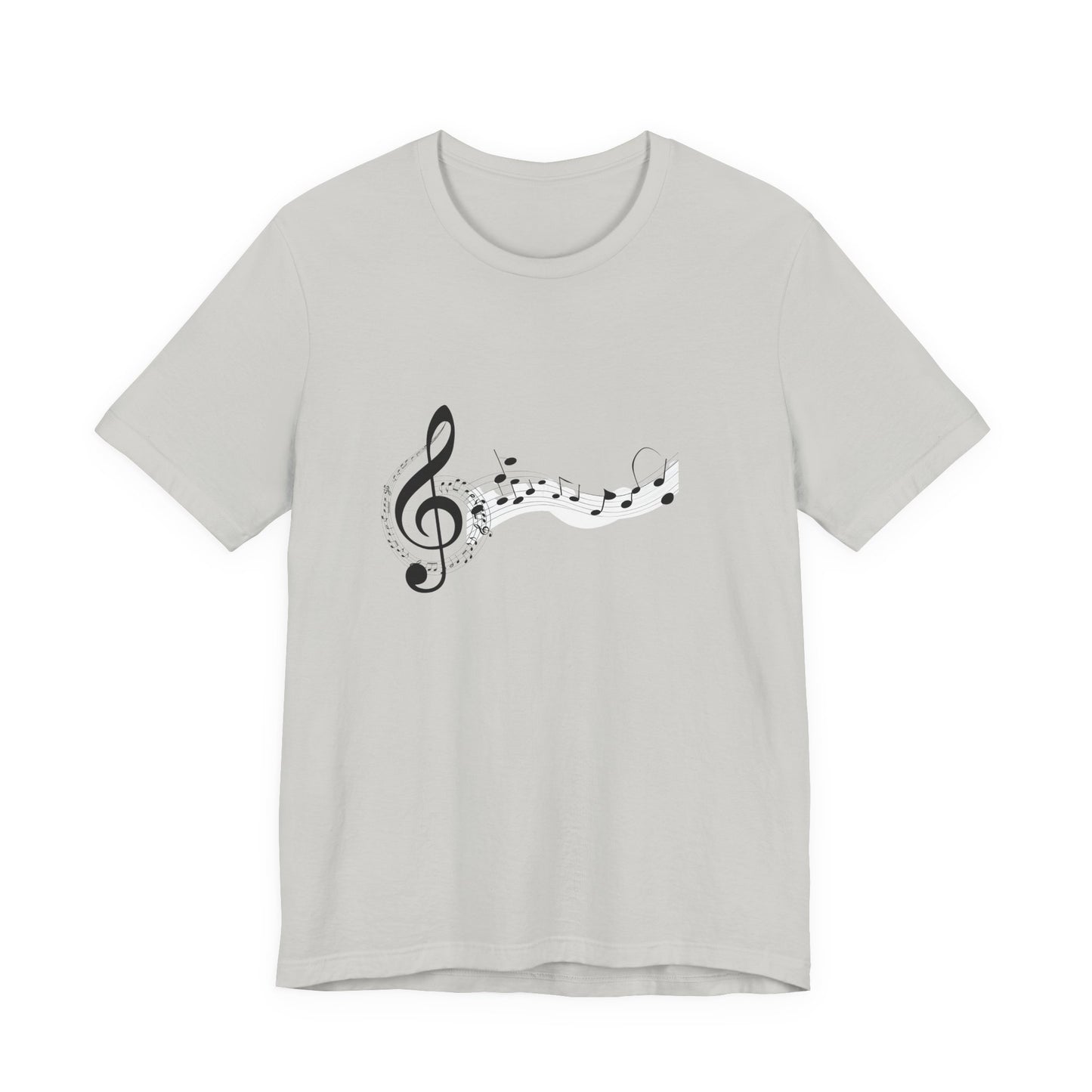 Musical Notes Short Sleeve Tee for Music Lovers