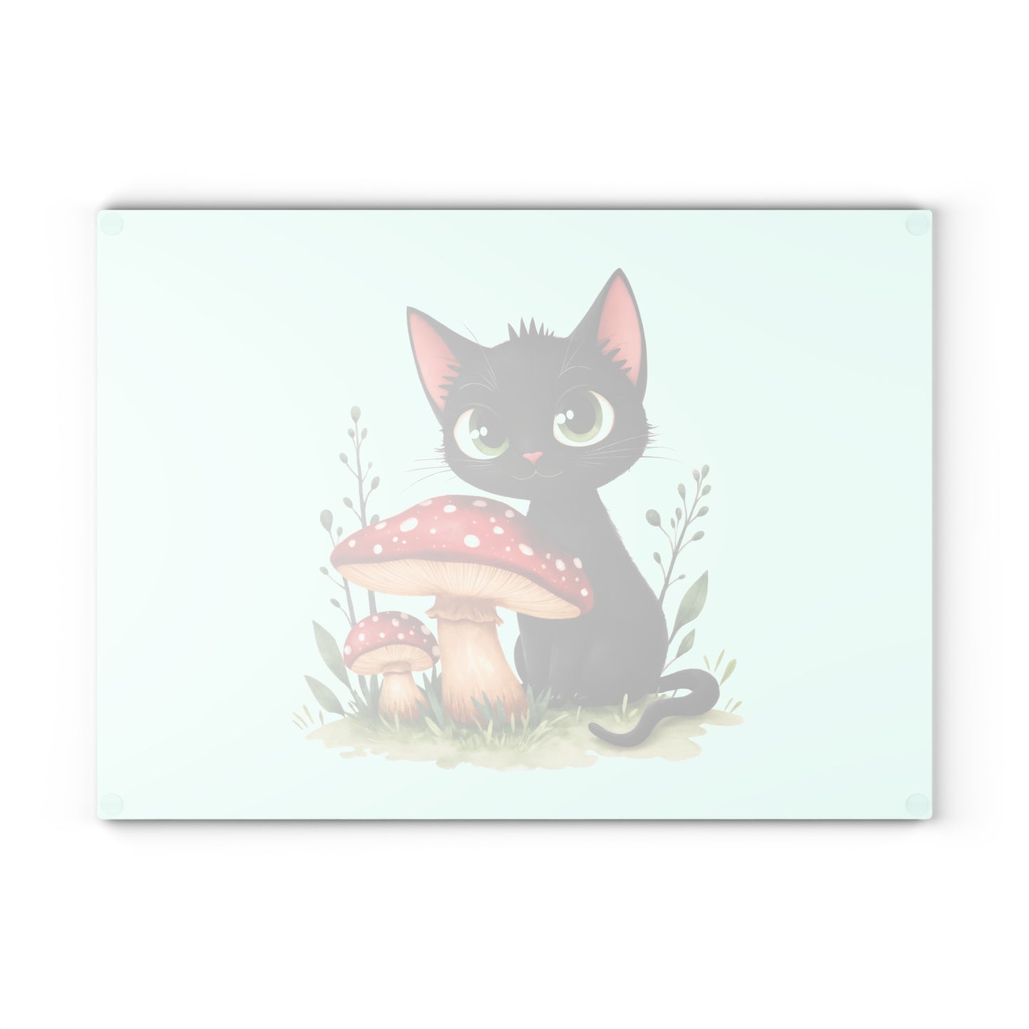 Whimsical Cat Glass Cutting Board, Cute Kitchen Decor, Cat Lover Gift, Unique Housewarming Gift, Cooking Accessory, Pet-Themed Kitchenware