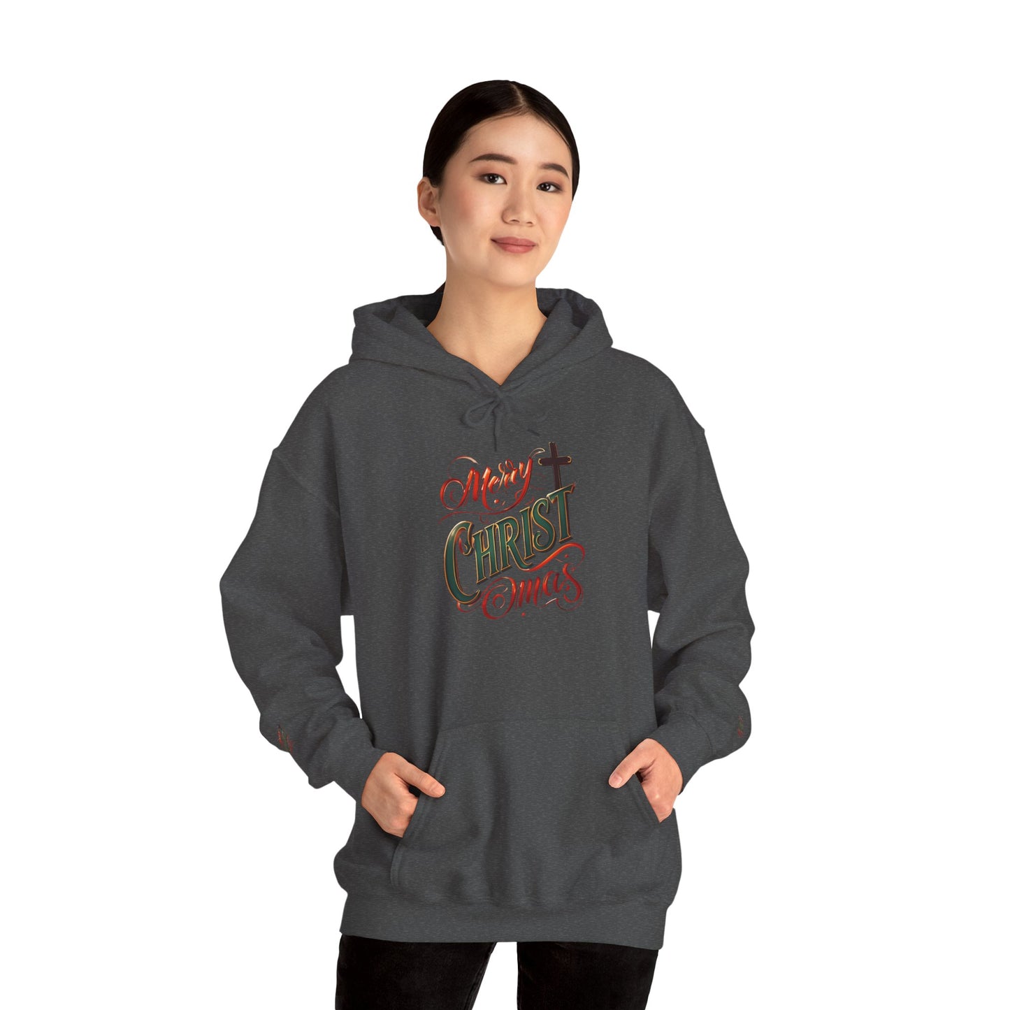Merry Christmas Hoodie, Cozy Unisex Sweatshirt for Holiday Gatherings, Festive Gift Idea for Him/Her, Winter Apparel, Christmas Sweater