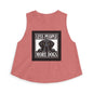 Less People More Dogs Crop Top – Cute Black Lab Graphic Tank for Dog Lovers