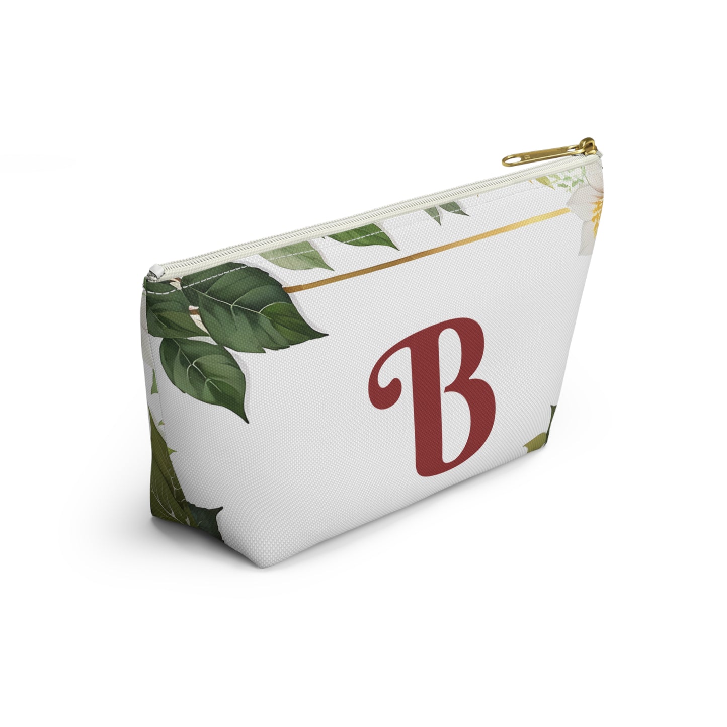Copy of Personalized Floral Accessory Pouch, Makeup Bag, Gift for Her, Initial Pouch, Travel Organizer, Custom Cosmetic Bag