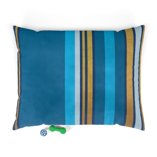 Colorful Striped Pet Bed, Cozy Dog Pillow, Cat Sleeping Pad, Stylish Pet Cushion, Modern Pet Decor, Indoor Pet Bed