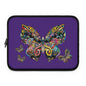 Vibrant Butterfly Laptop Sleeve, Colorful Computer Case, Stylish Tech Accessory, Gift for Students, Trendy Design for Professionals