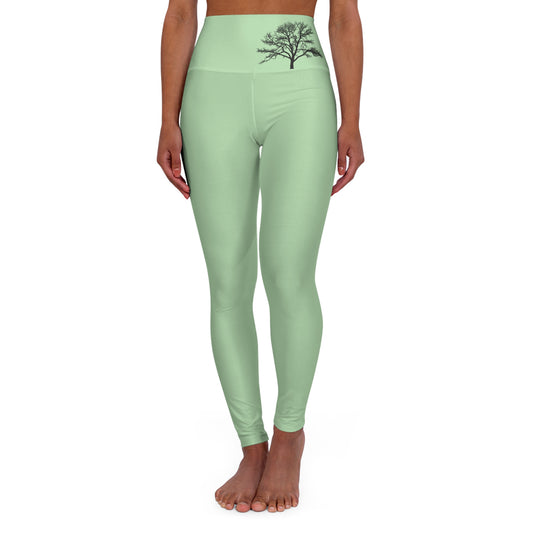 High Waisted Yoga Leggings with Tree Design, Comfortable Activewear, Fitness Apparel, Eco-Friendly Leggings, Yoga Pants for Women, Gym Wear