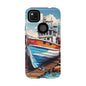 Colorful Fishing Boat Phone Case | Nautical Gift, Marine Design, Coastal Aesthetic, Summer Vibes, Sea Lover's Accessory