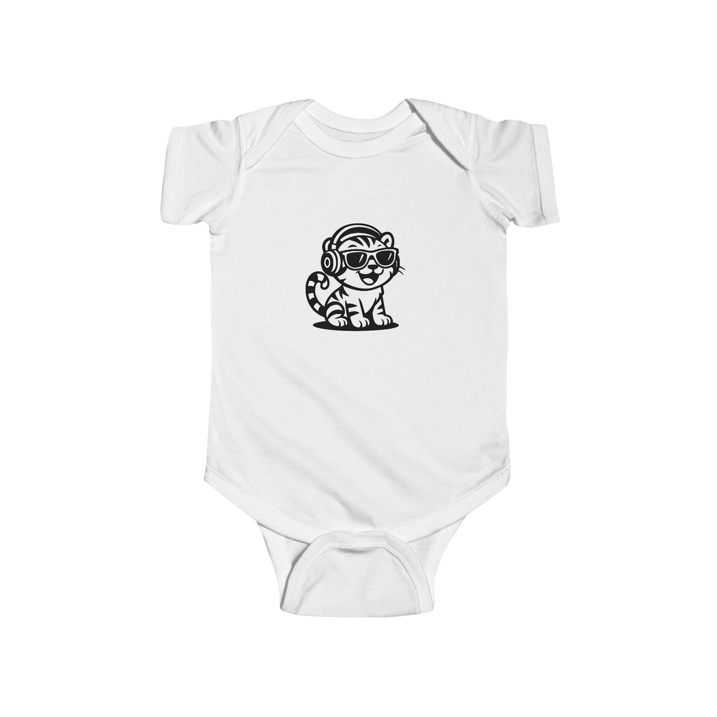 Baby DJ Animal Bodysuit, Cute Baby Outfit, Infant Music Onesie, Toddler Gift, Unique Baby Shower Present, Adorable Hipster Apparel