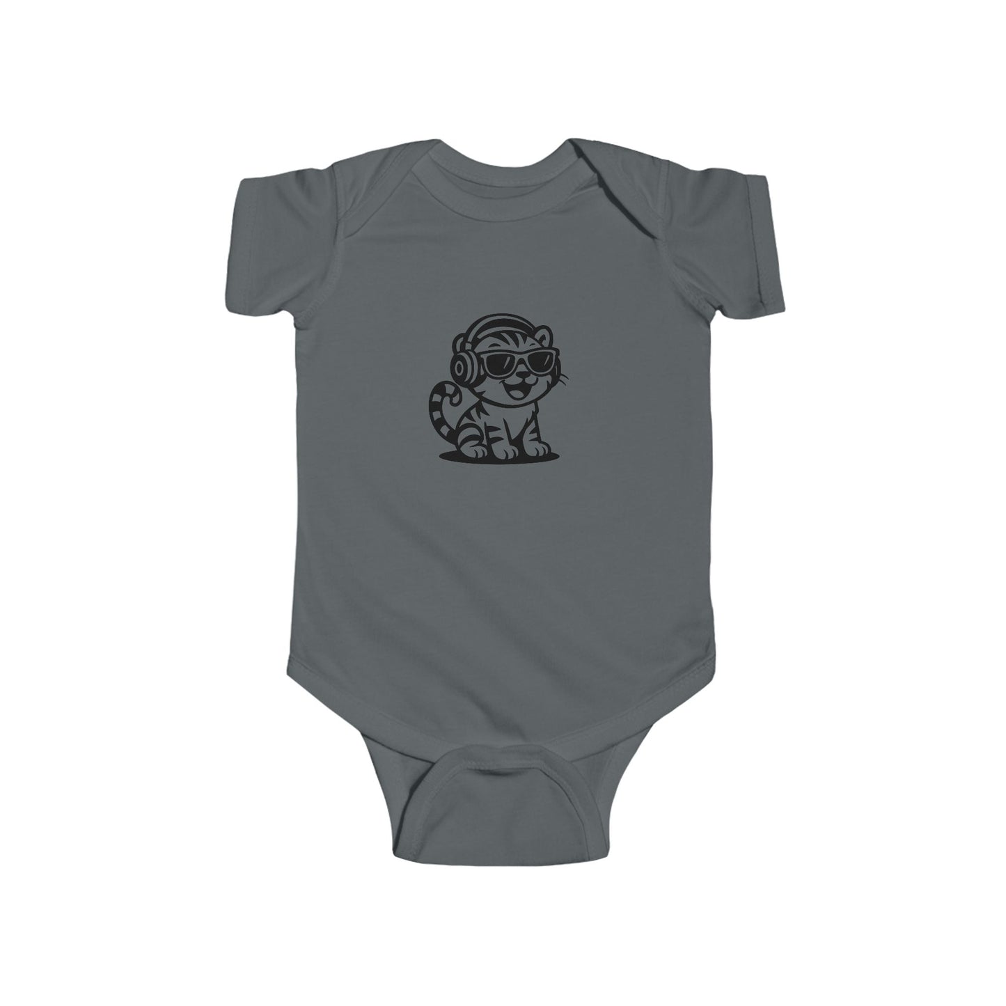 Baby DJ Animal Bodysuit, Cute Baby Outfit, Infant Music Onesie, Toddler Gift, Unique Baby Shower Present, Adorable Hipster Apparel