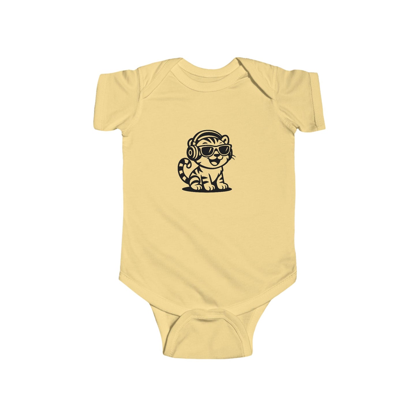 Baby DJ Animal Bodysuit, Cute Baby Outfit, Infant Music Onesie, Toddler Gift, Unique Baby Shower Present, Adorable Hipster Apparel