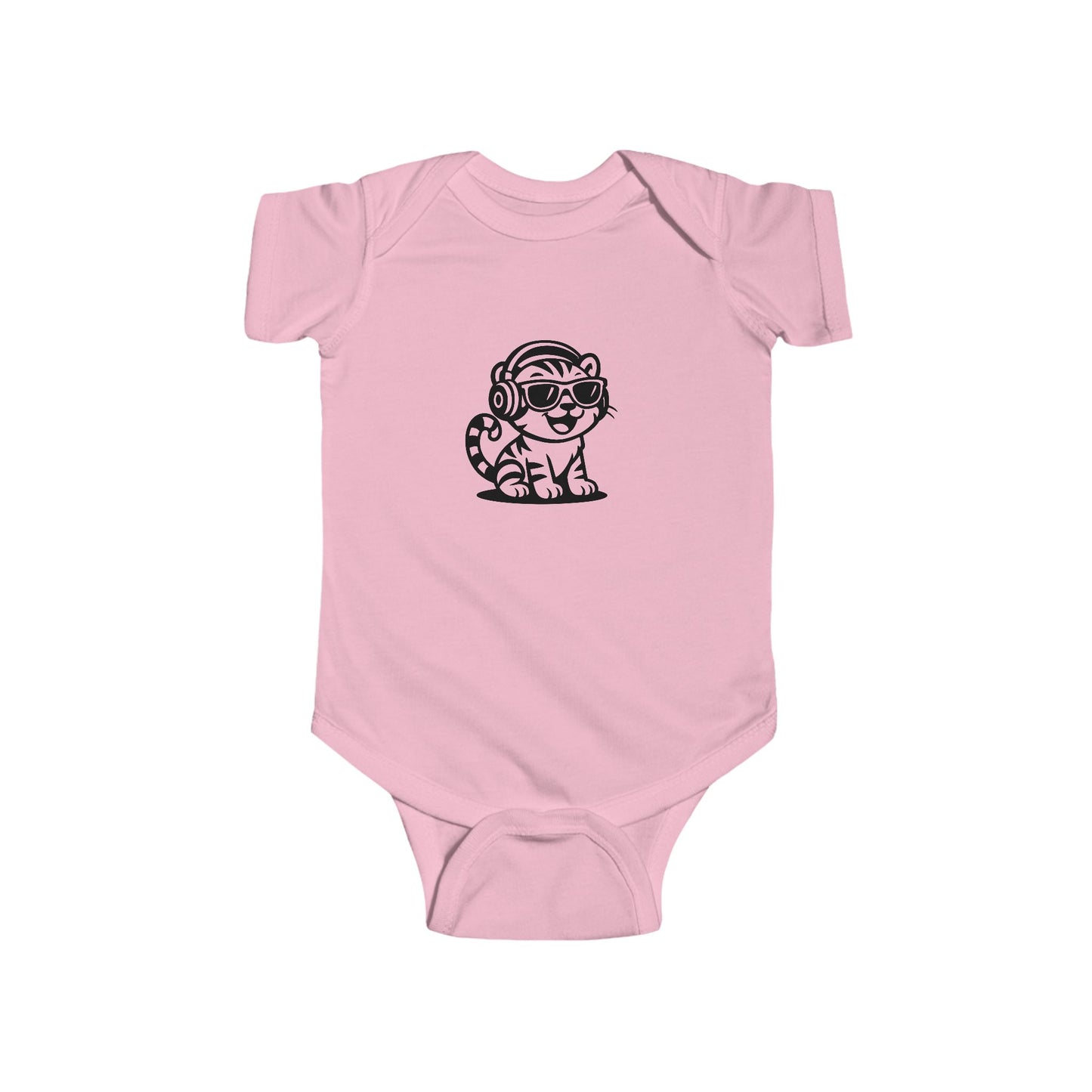 Baby DJ Animal Bodysuit, Cute Baby Outfit, Infant Music Onesie, Toddler Gift, Unique Baby Shower Present, Adorable Hipster Apparel