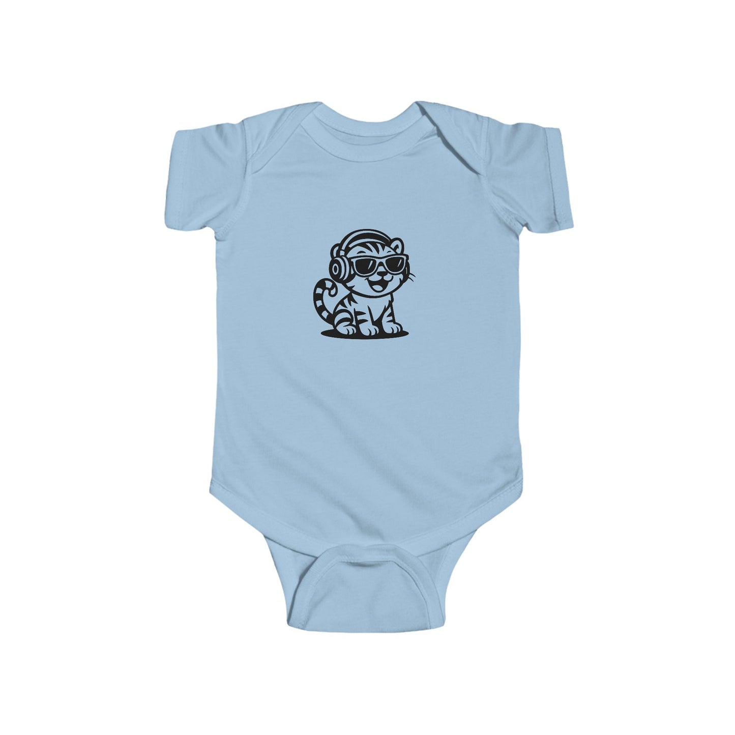 Baby DJ Animal Bodysuit, Cute Baby Outfit, Infant Music Onesie, Toddler Gift, Unique Baby Shower Present, Adorable Hipster Apparel