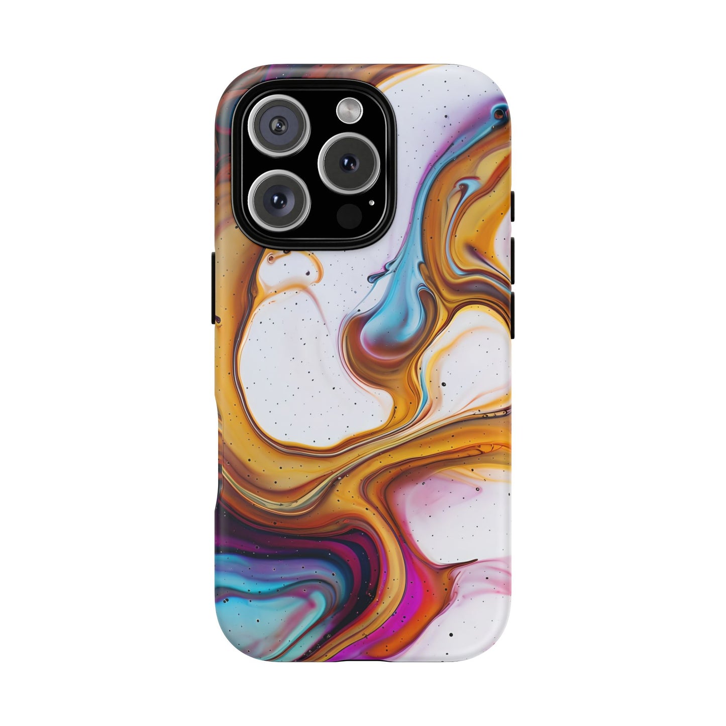 Artistic Phone Case, Tough Cases with Colorful Marble Design