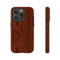 Wood Grain Phone Case, Stylish Tough Cases, Nature-Inspired Protective Cover, Unique Gifts for Him and Her, Eco-Friendly Tech Accessory