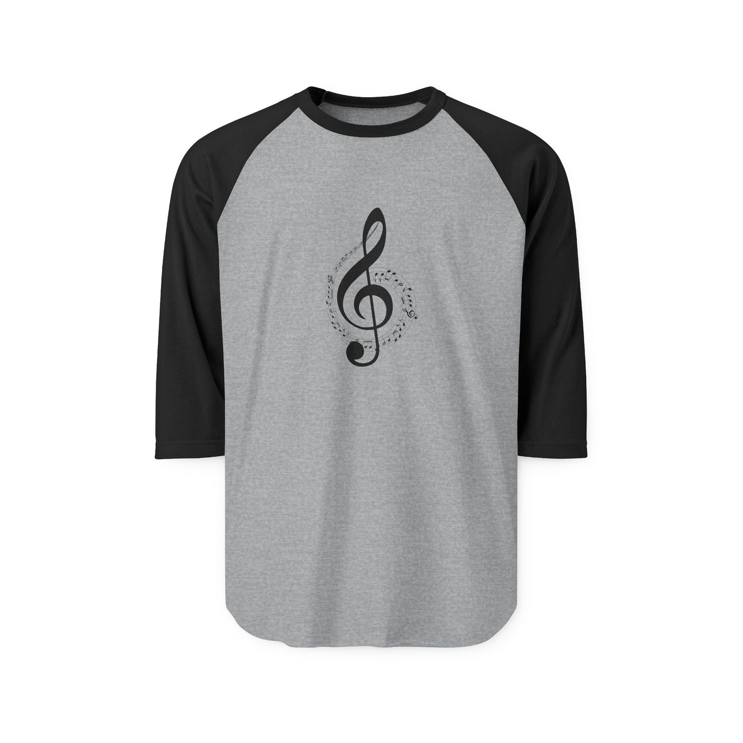 Music Lover's Unisex Three-Quarter Sleeve Raglan Shirt, Perfect for Concerts