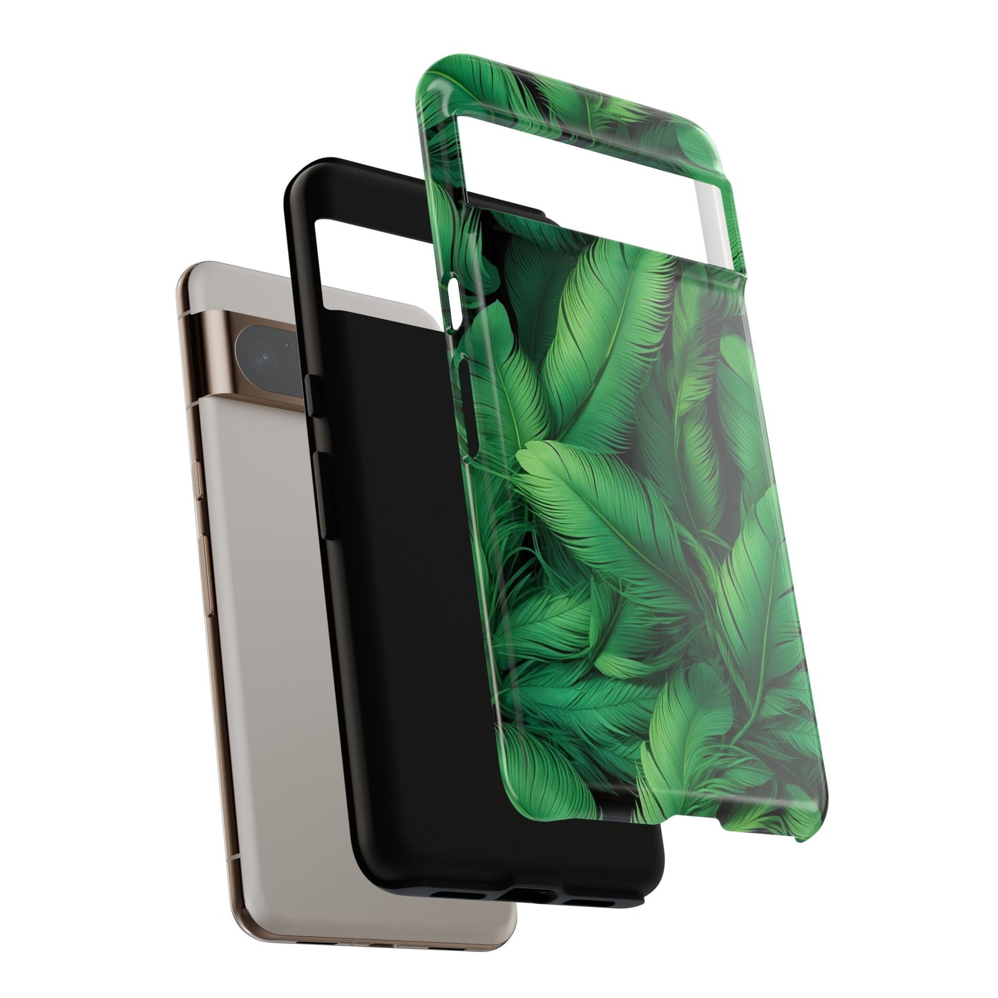 Tough Cases - Tropical Leaf Phone Case, Nature-inspired, Phone Accessory, Gift for Her, Jungle Theme, Eco-Friendly