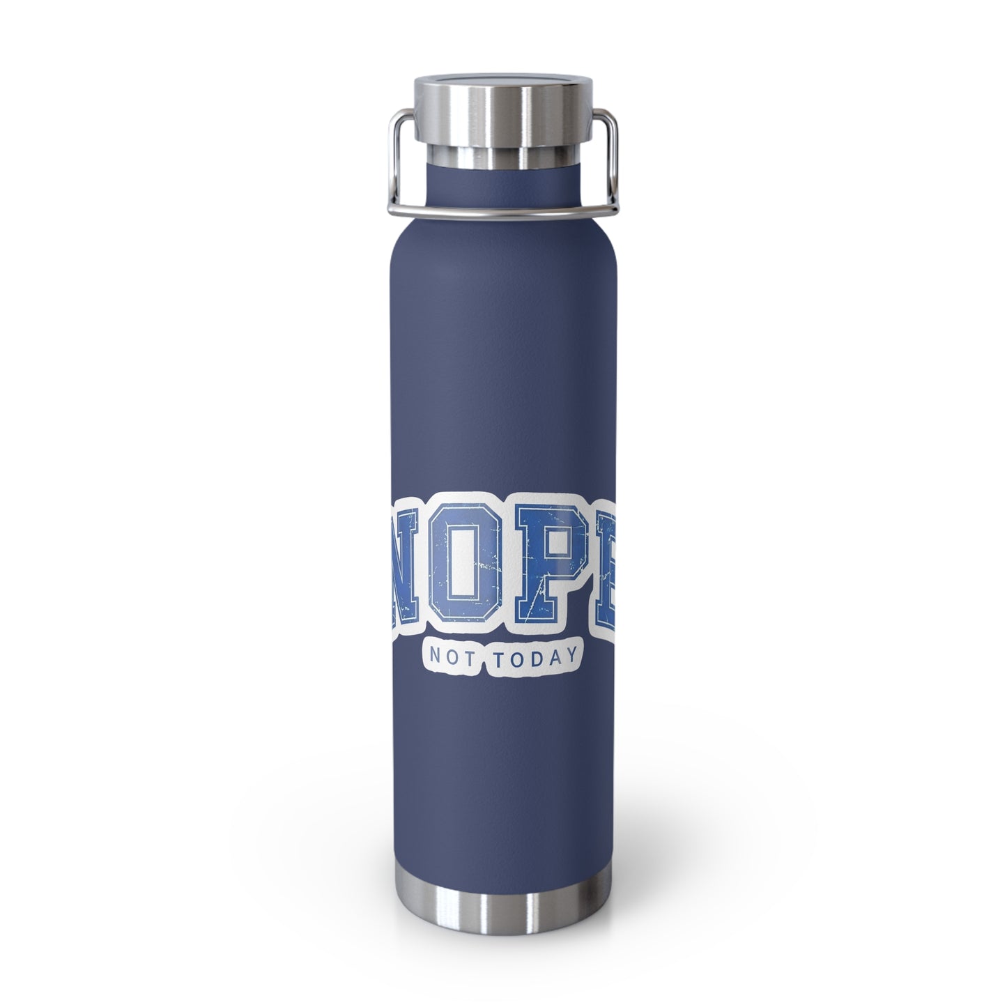 22oz Insulated Water Bottle — "NOPE (Not Today)" Retro Graphic