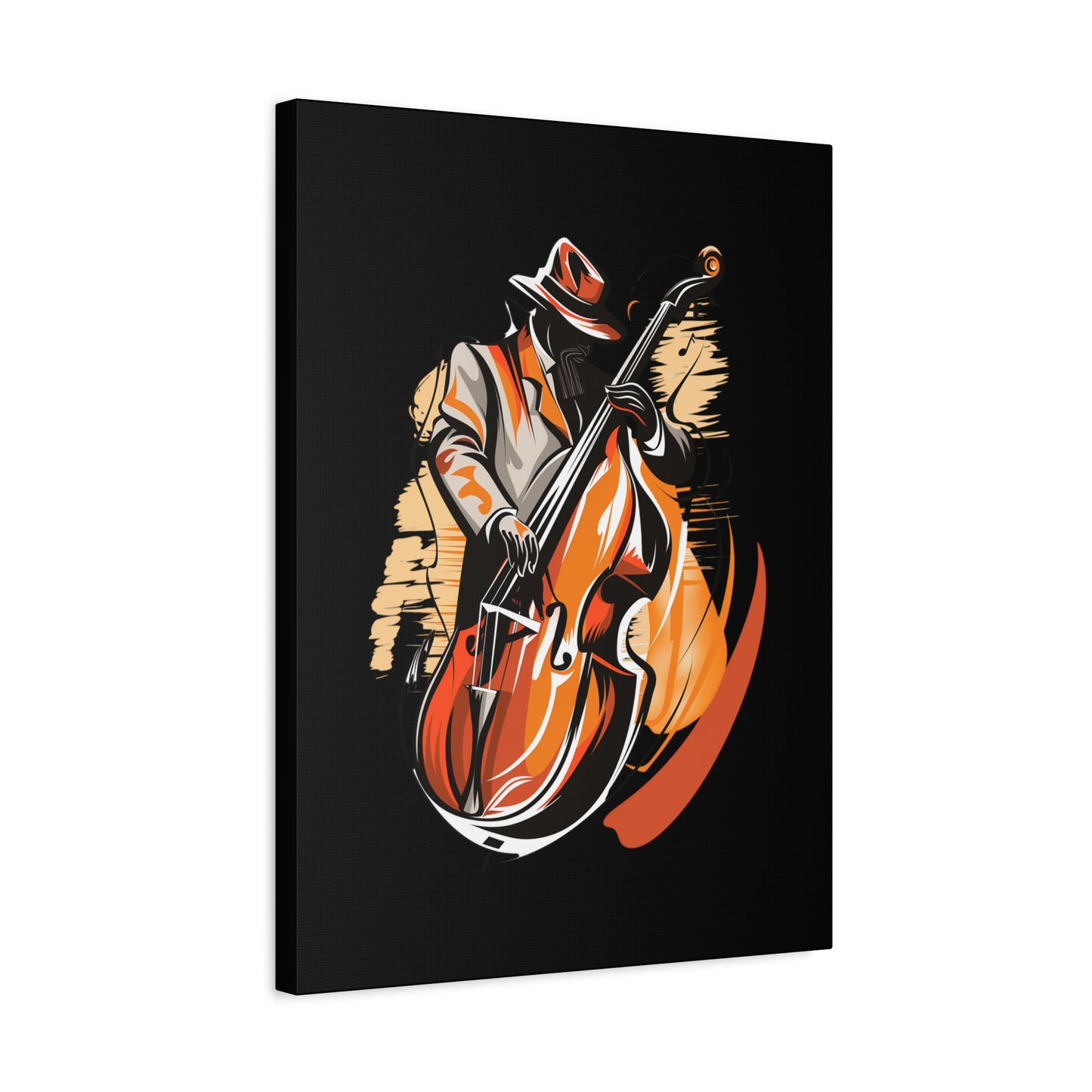 Matte Canvas, Stretched, 1.25" - Bass Player