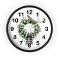 Charming Wreath Wall Clock | Rustic Decor, Bird Lover Gift, Spring Theme, Home Accent, Clovers & Bow