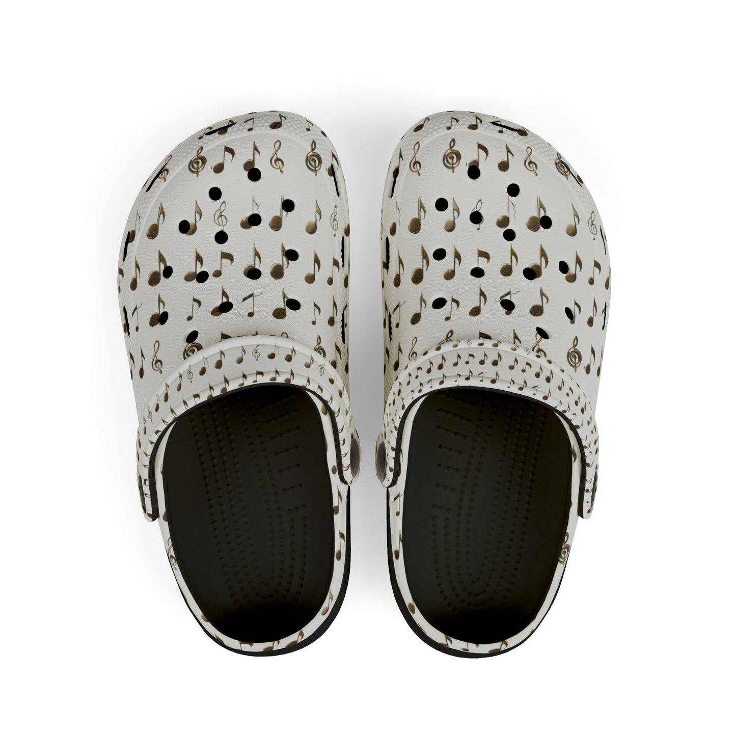 Cute Kids' EVA Foam Clogs, Musical Note Print Clogs, Lightweight Comfy Shoes, Summer Sandals, Playtime Footwear