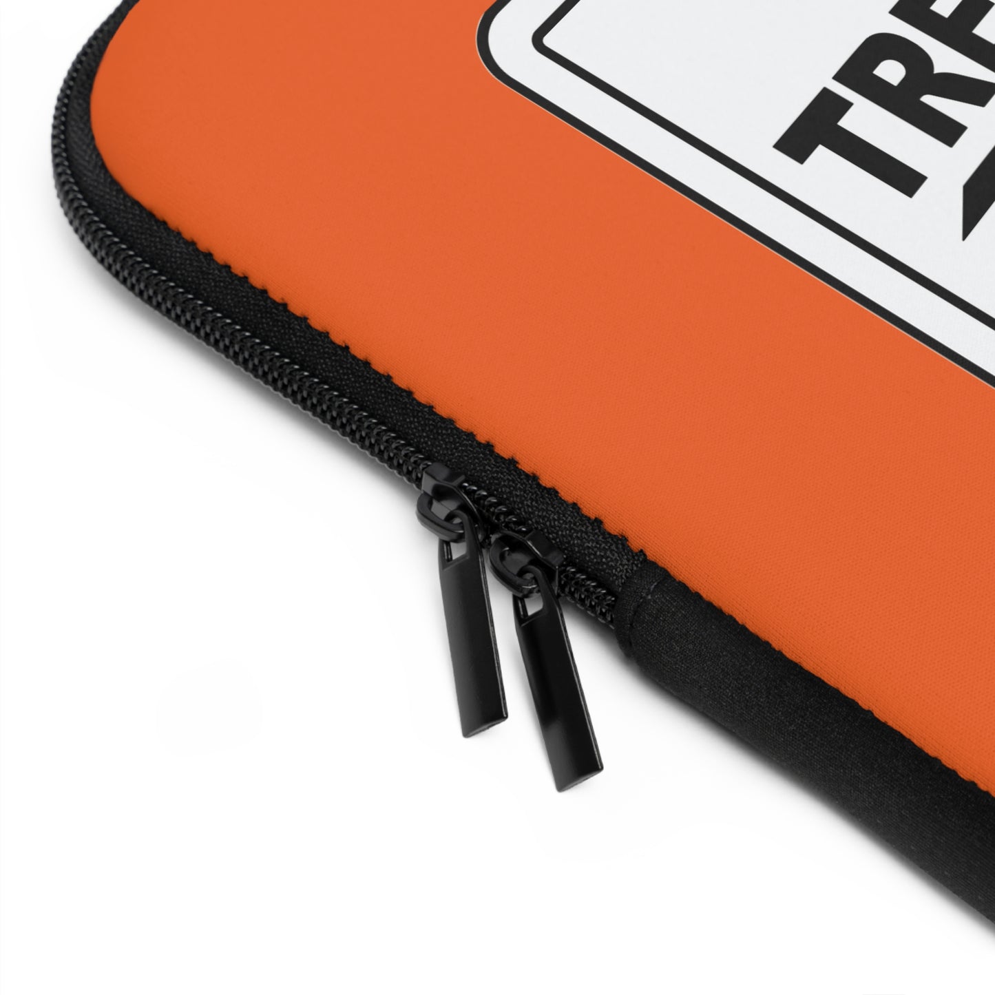 Bold Statement Laptop Sleeve - No Trespassing Design, Tech Accessory, Gift Idea, Modern Decor, Secure Storage