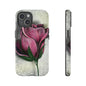 Rose Phone Case – Tough Cases, Floral Phone Cover, Gift for Her, Minimalist Design, Nature Lover's Accessory, Birthday Gift Idea