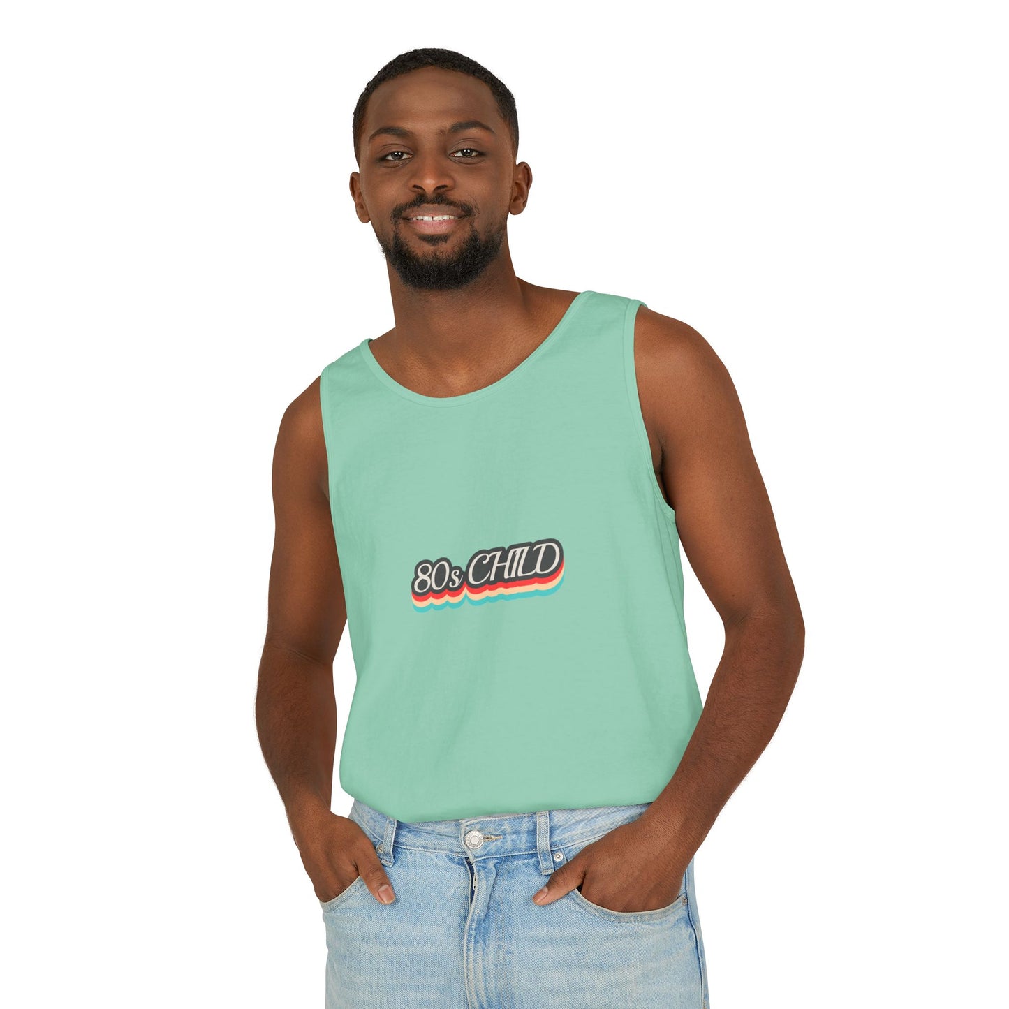 80s Child Unisex Tank Top | Retro Summer Wear, Vintage Style Shirt, Gift for 80s Lovers, Bohemian Fashion, Nostalgic Apparel