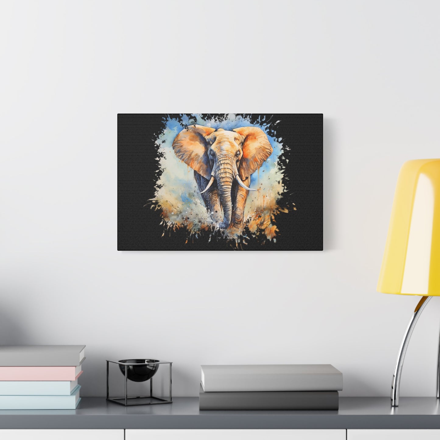 Matte Canvas, Stretched, 1.25" - Elephant