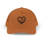 Heart-Shaped Love Snapback Trucker Cap, Adjustable Hat for Friends, Gifts for Couples, Valentine’s Day Cap, Casual Wear, Stylish Sun Hat