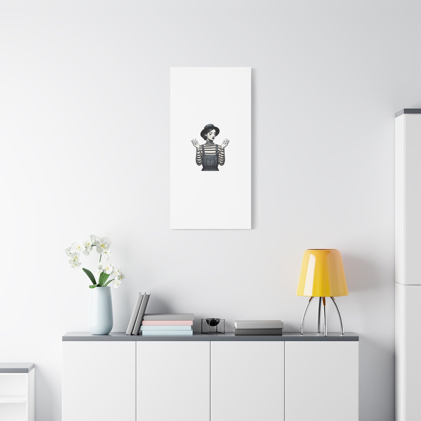 Meditative Striped Canvas Wall Art | Modern Boho Decor, Gift for Art Lovers, Minimalist Home Accent, Gallery Wall Art