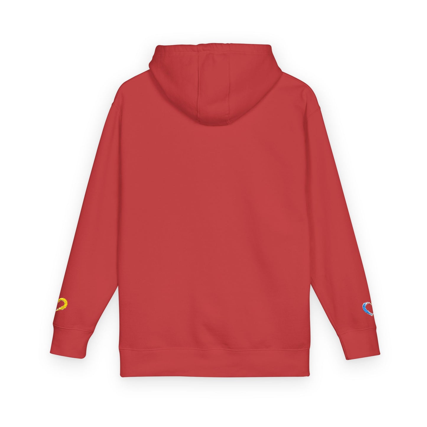 Colorful Heart Unisex Fleece Hoodie | Cozy Gift for Friends, Valentine's Day, Anniversary, Casual Wear, Spring Fashion