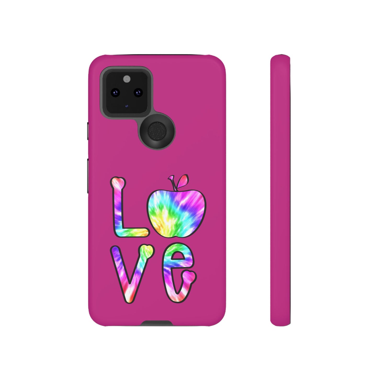 Colorful Love Phone Case, Tough Cases for iPhone, Cute Phone Accessory, Gift for Her, Summer Vibe Phone Cover