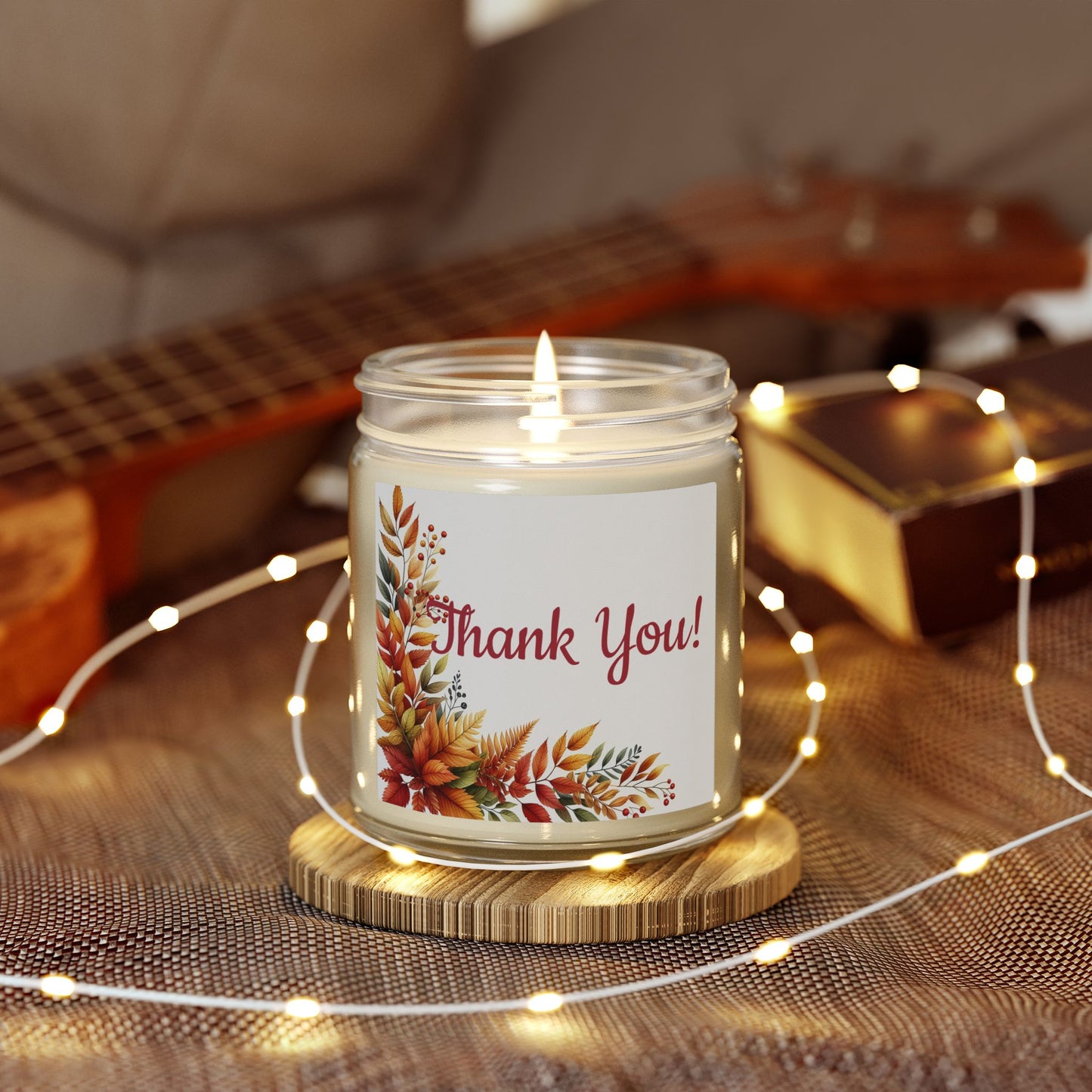 Thank You Scented Candle — Coconut Apricot Wax (4oz/9oz)