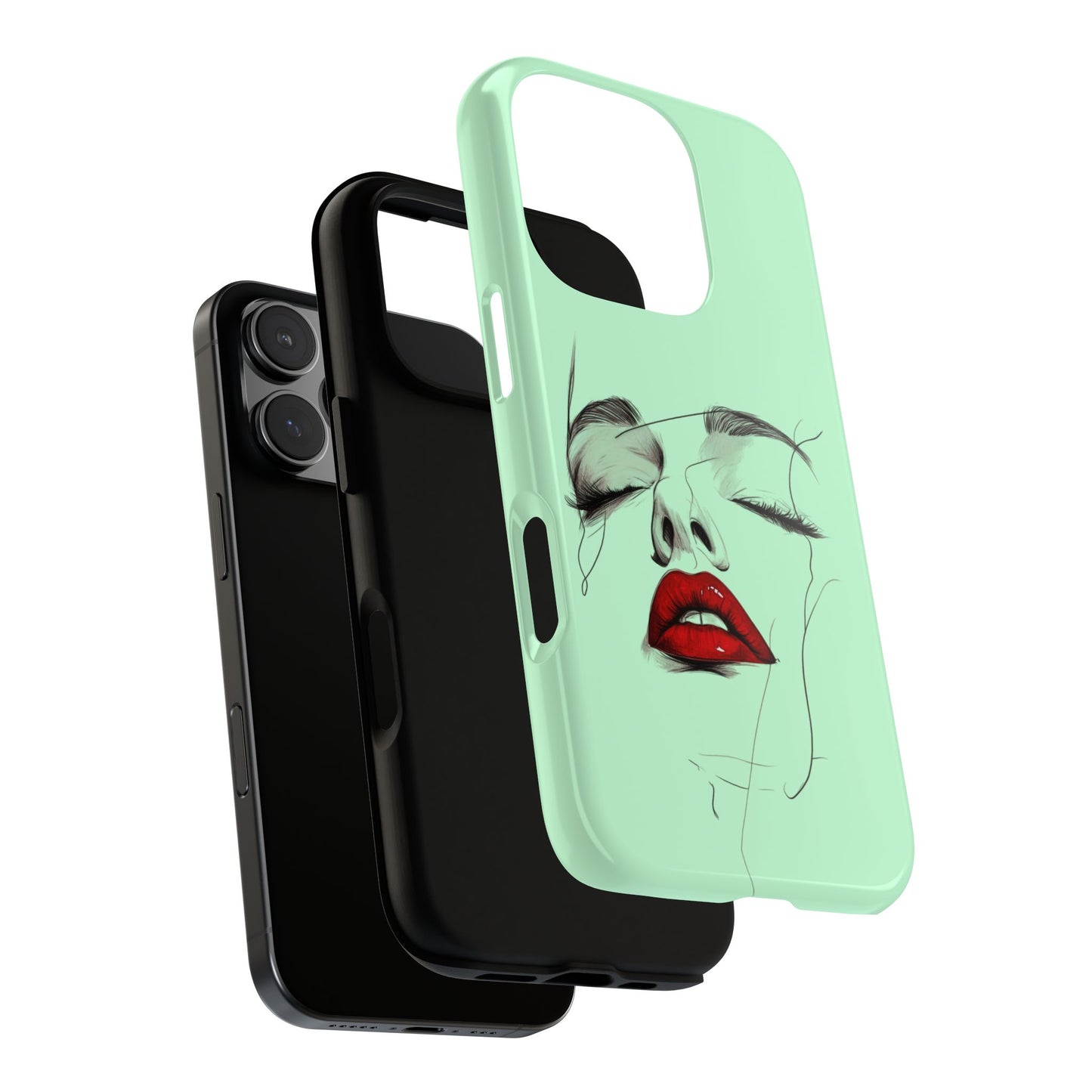 Stylish Phone Case, Artistic Phone Cover, Trendy Tech Accessory, Unique Cell Phone Protector, Gift for Her, Modern Aesthetic