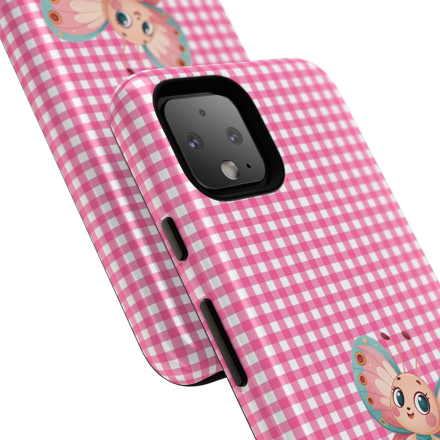 Cute Butterfly Phone Case, Tough Cases, Floral Phone Accessory, Gift for Her, Spring Fashion, Kids' Birthday Present, Pastel Aesthetic