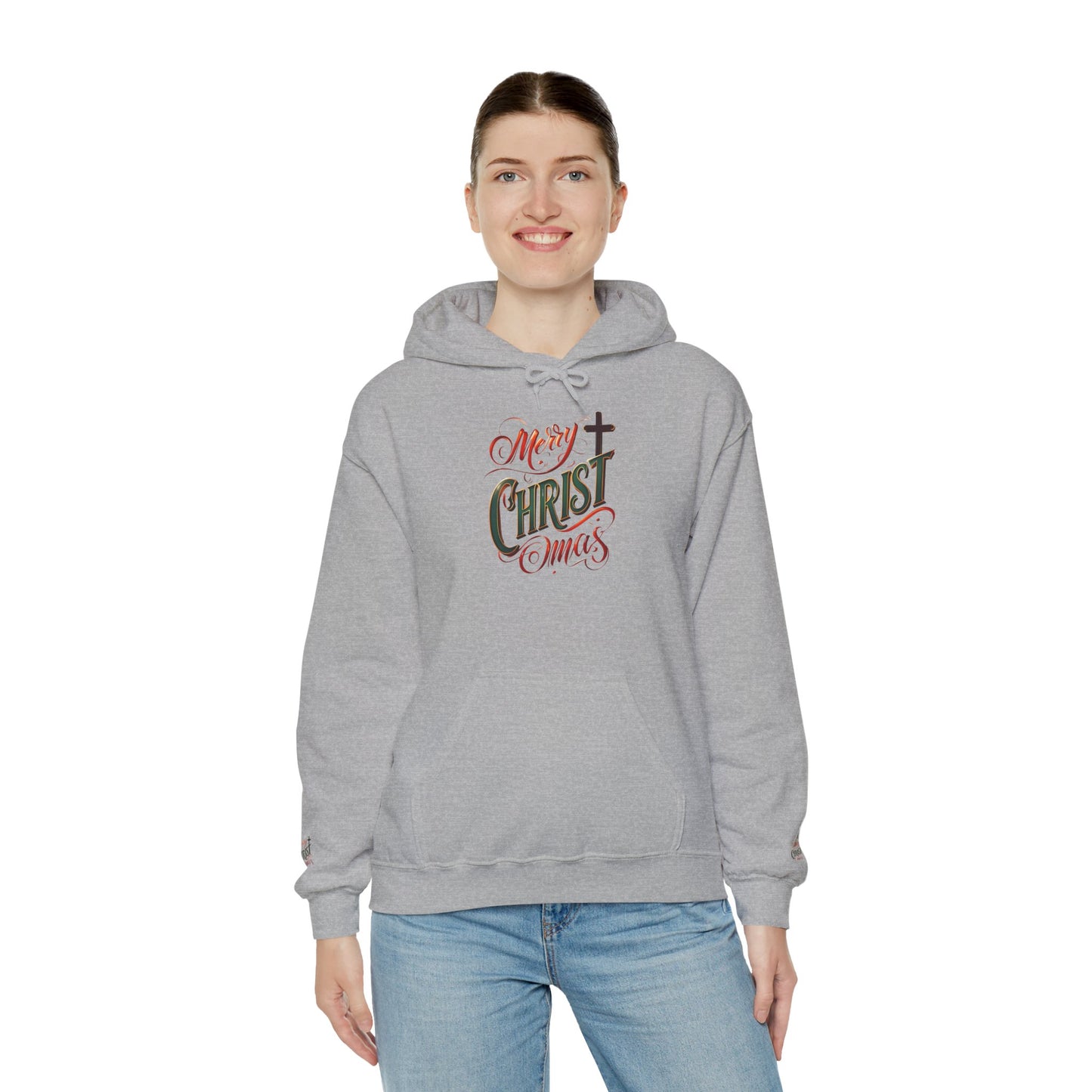 Merry Christmas Hoodie, Cozy Unisex Sweatshirt for Holiday Gatherings, Festive Gift Idea for Him/Her, Winter Apparel, Christmas Sweater