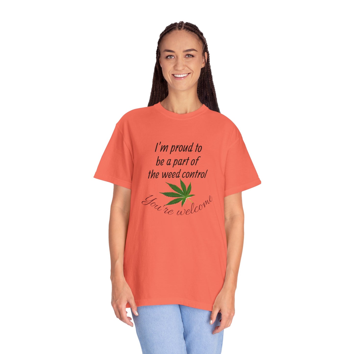 Proud Weed Control Unisex T-shirt, Cannabis Enthusiast Gift, Stoner Humor Tee, Eco-Friendly Apparel, Perfect for 420 Celebrations