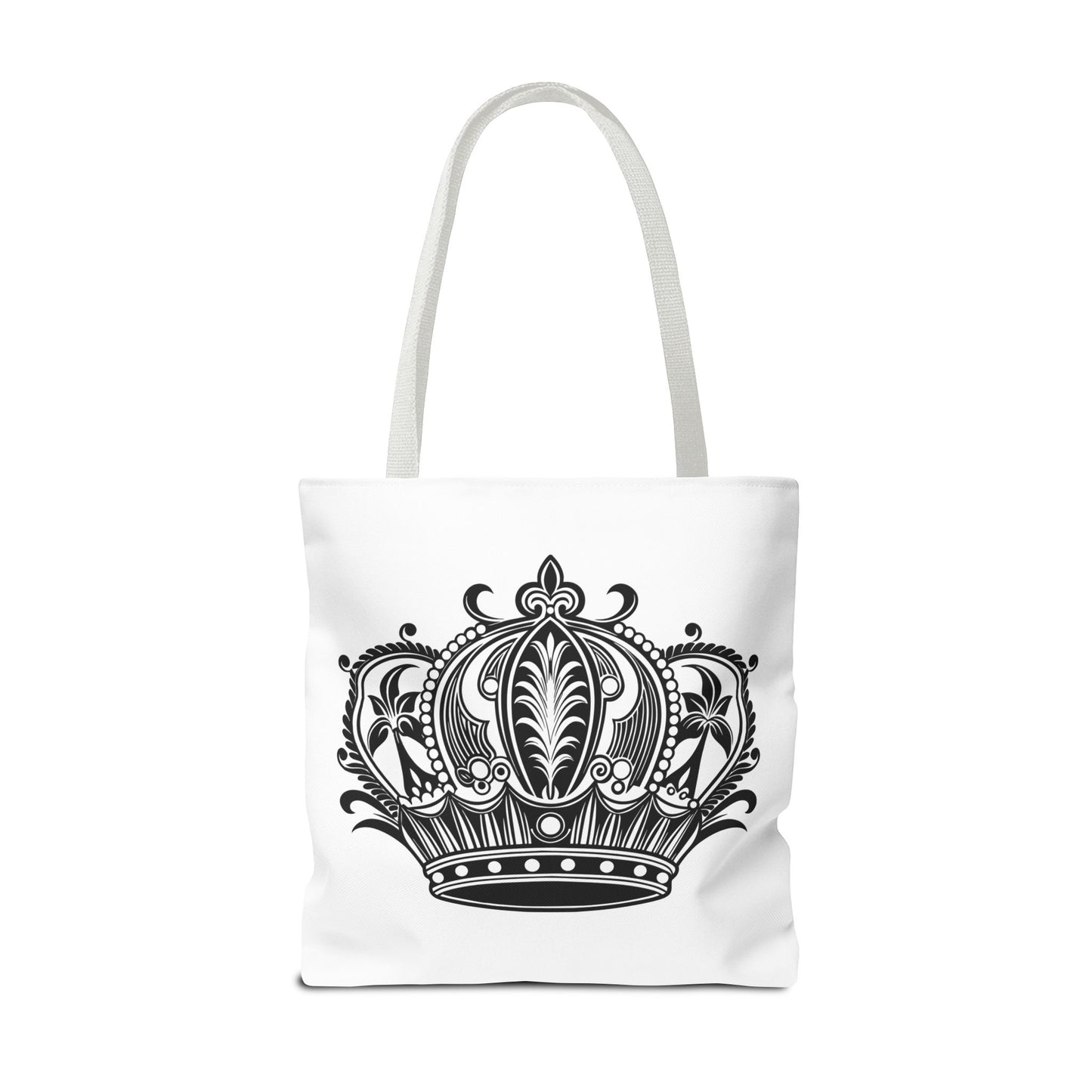 Crown Design Tote Bag, Royal Style Shopping Tote, Chic Grocery Bag, Gift for Her, Fashionable Accessories