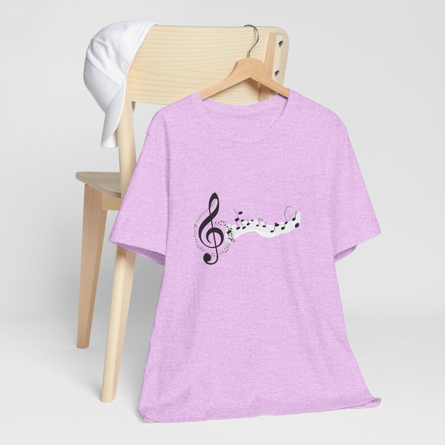 Musical Notes Short Sleeve Tee for Music Lovers