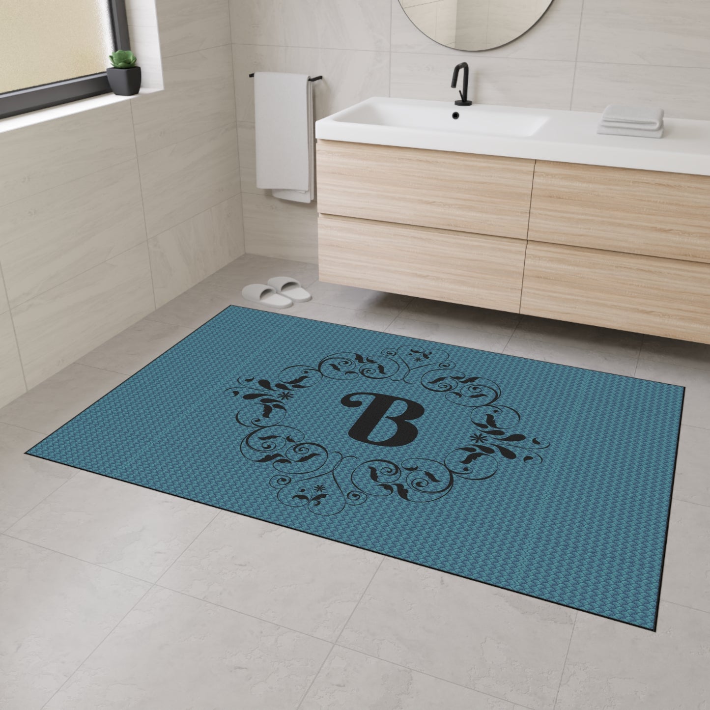 Heavy-Duty Floor Mat — Durable Non-Slip Garage & Workshop Rug - Letter B