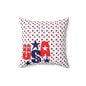 Patriotic USA Star Square Pillow, Throw Cushion, Home Decor, Independence Day Gift, Americana Style, USA Flag Decor