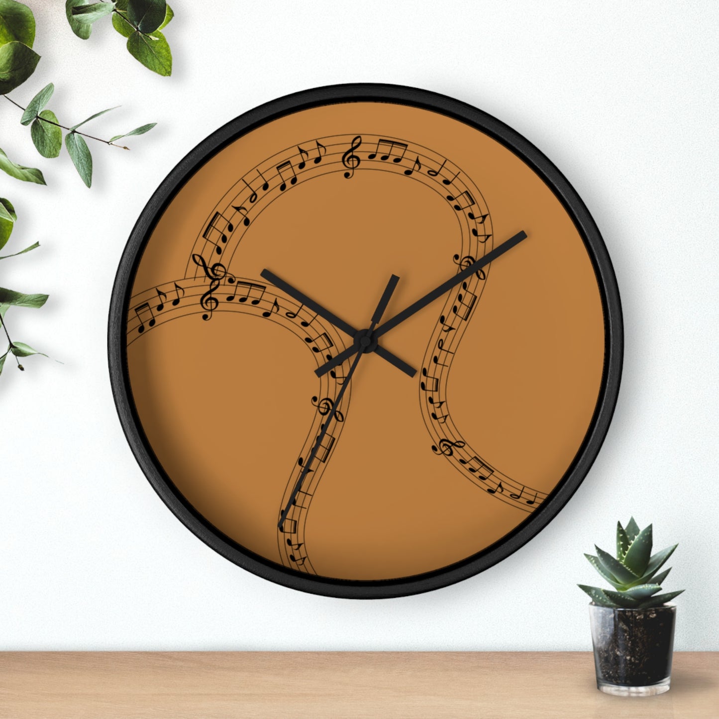 Musical Notes Wall Clock, Perfect for Music Lovers, Home Decor