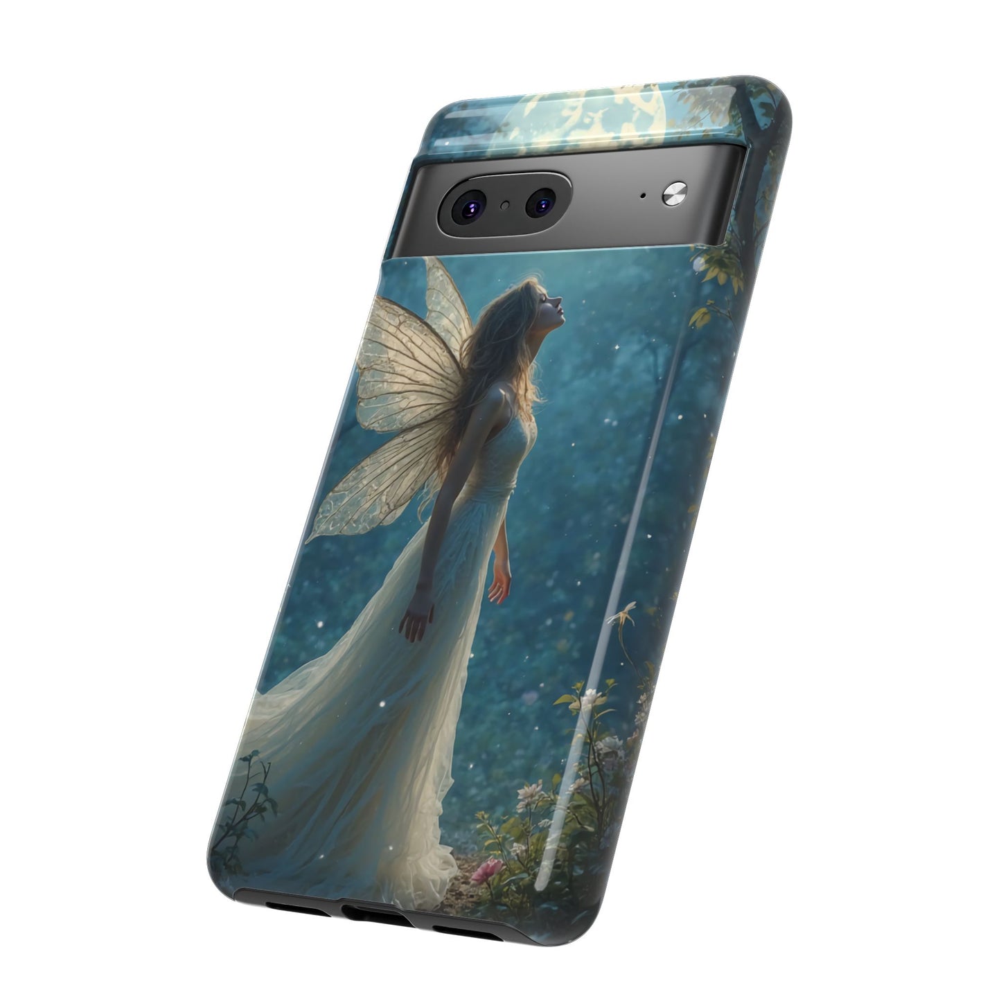 Fairy Moon Phone Case | Tough Cases for Nature Lovers, Fantasy Gift, Boho Phone Accessory, Ethereal Aesthetic, Magical Design