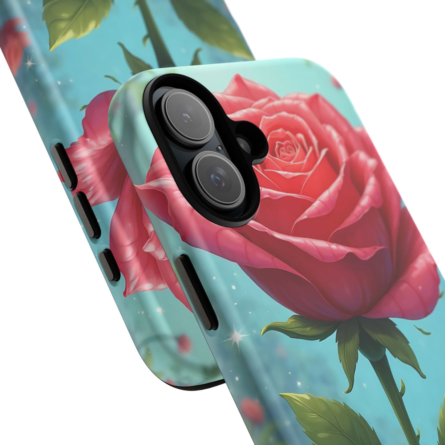 Floral Phone Case, Tough Cases with Elegant Rose Design, Stylish iPhone Cover, Rose Flower Gift for Nature Lovers, Unique Mobile Accessories