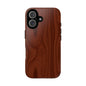 Wood Grain Phone Case, Stylish Tough Cases, Nature-Inspired Protective Cover, Unique Gifts for Him and Her, Eco-Friendly Tech Accessory