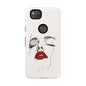 Stylish Phone Case with Artistic Lip Design, Femme Tech Accessory, Trendy Device Cover, Gift for Her, Unique Phone Accessories